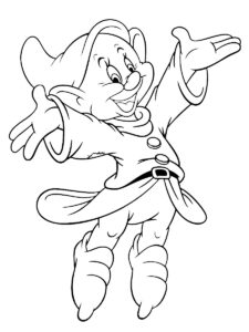 Dopey Dwarf coloring page