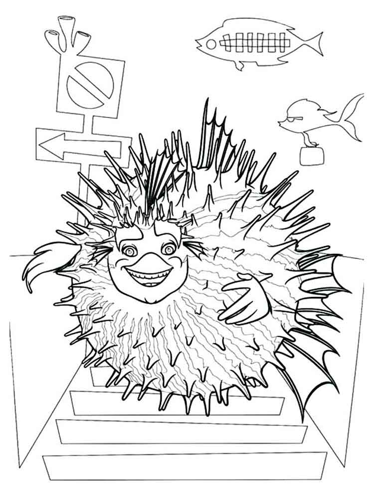 Sykes Shark Tale coloring page