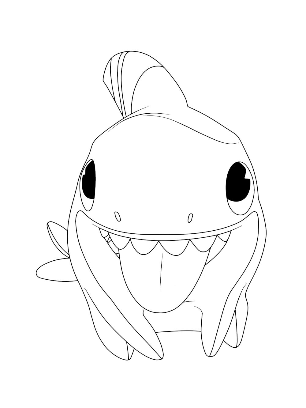 Sharkdog 3 coloring page