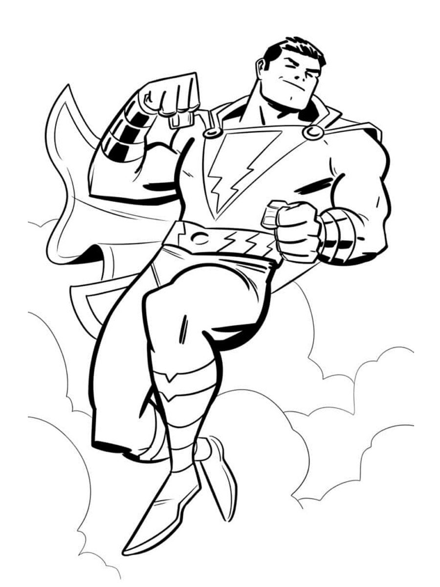 Shazam 6 coloring page