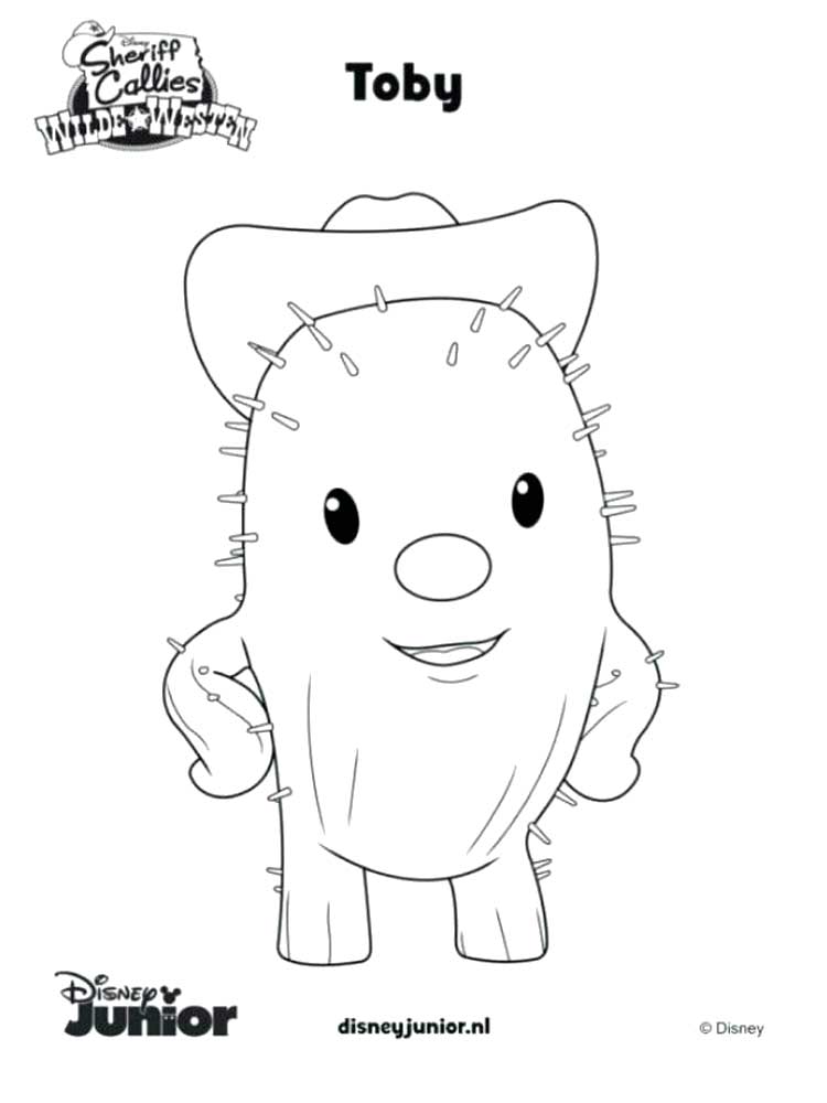 Toby from Sheriff Callie’s Wild West coloring page