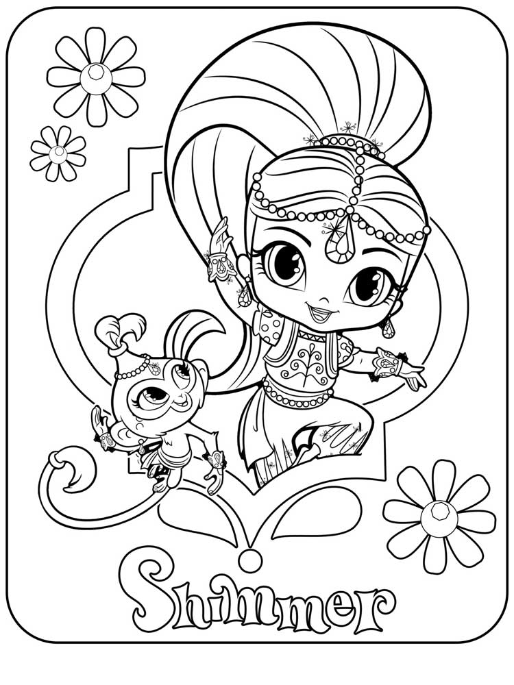 Wonderful Shimmer coloring page
