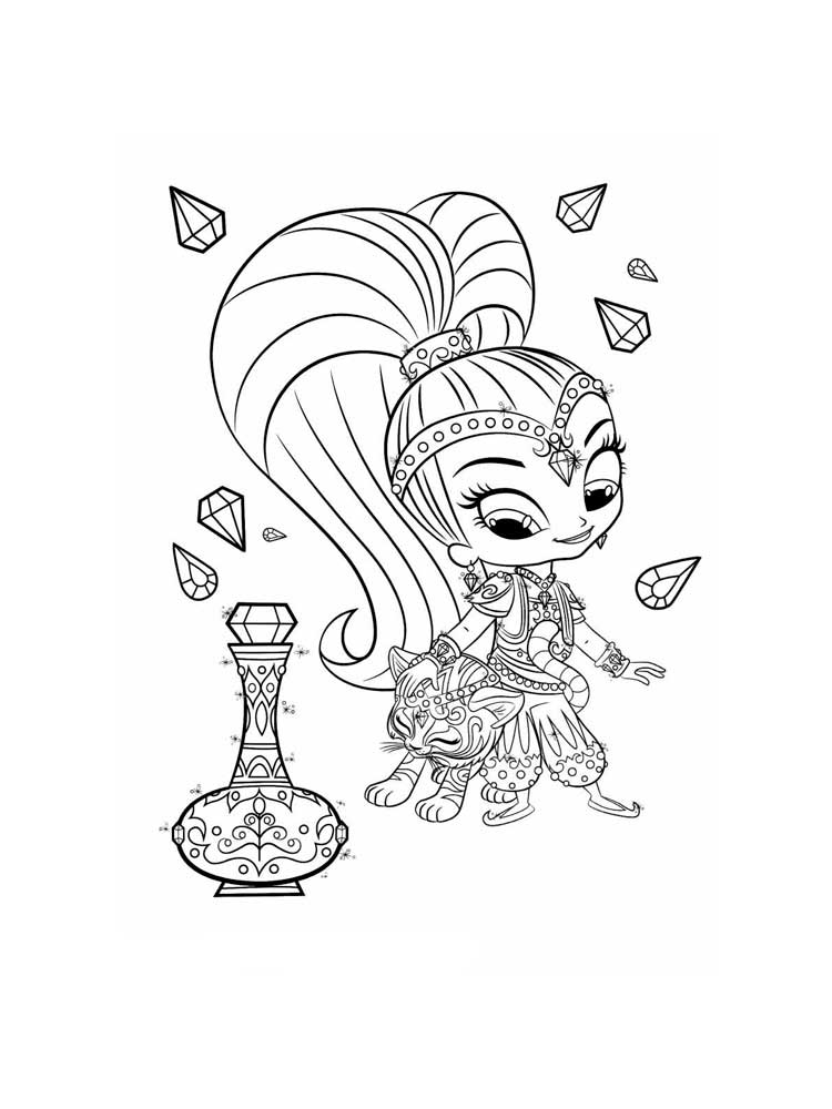 Gin Shine coloring page