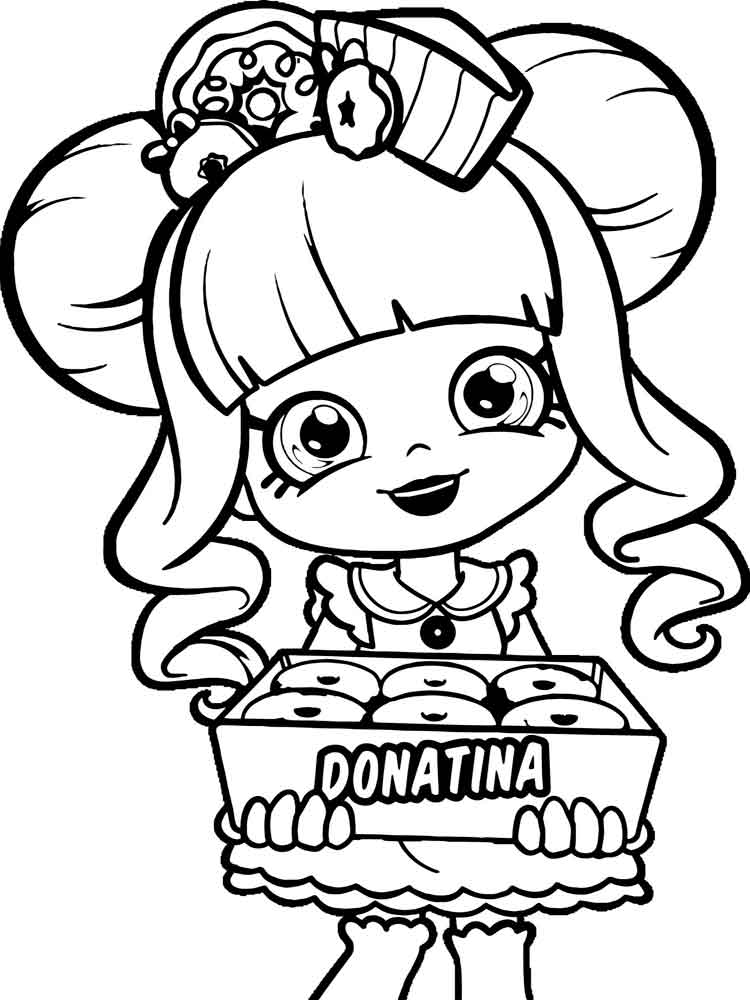 Shopkins Donatina coloring page