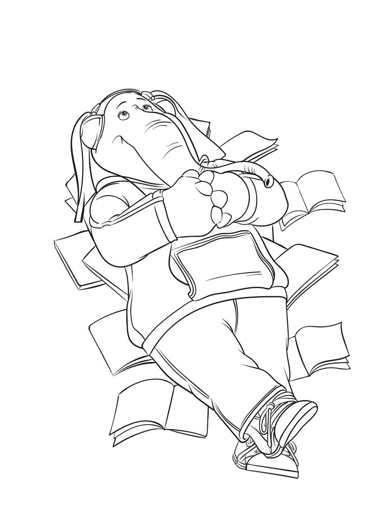 Sing Meena coloring page