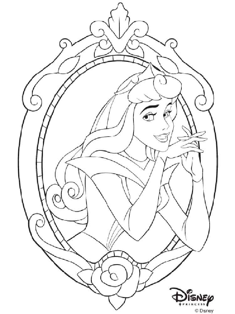 Cute Sleeping Beauty coloring page