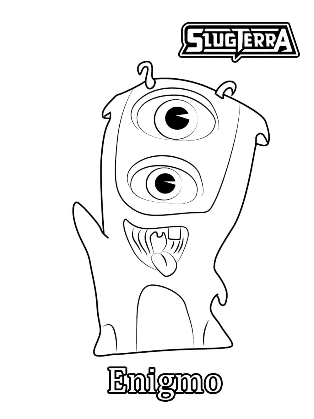 Enigmo Slugterra coloring page